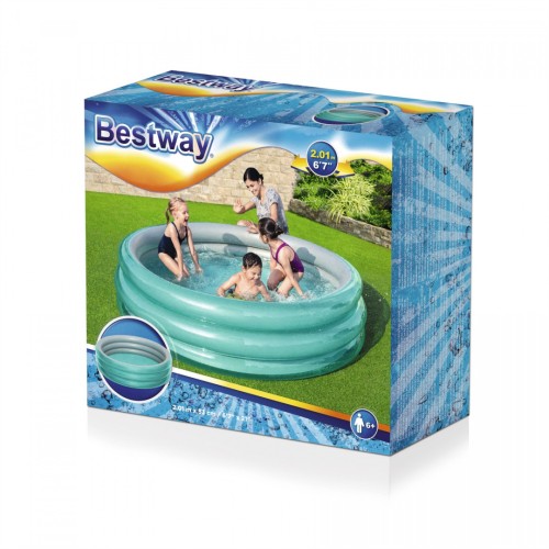 Velký dětský bazén 6+ nafukovací 201x53 BESTWAY + opravná nášivka