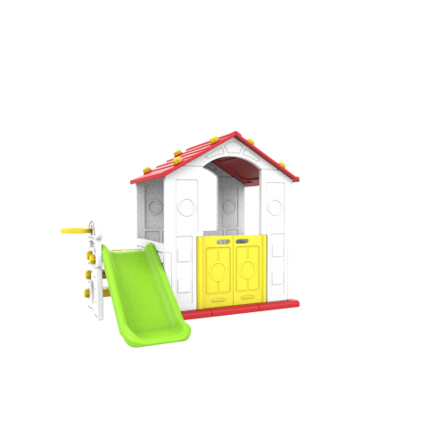 Dětský červený střešní basketbalový míč Garden House 3v1