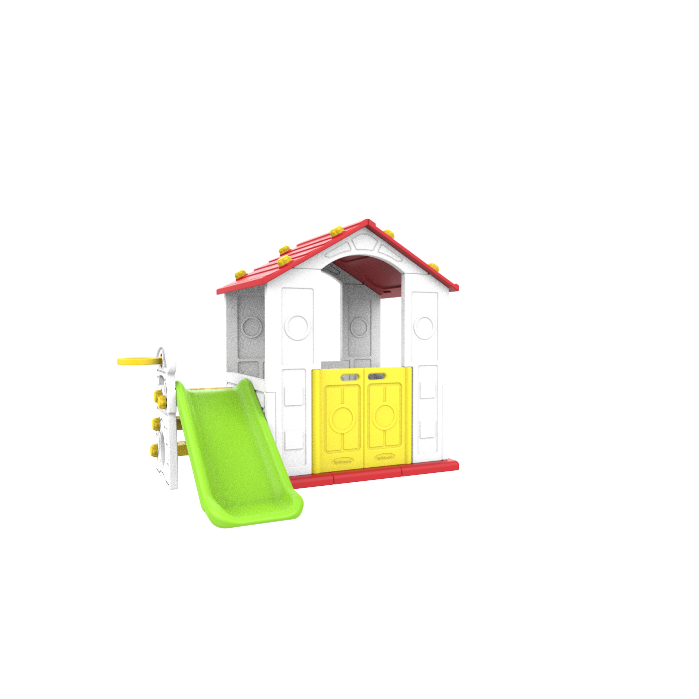 Dětský červený střešní basketbalový míč Garden House 3v1