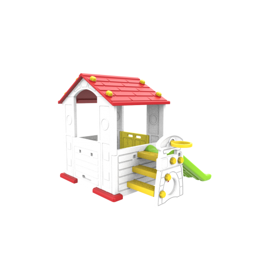 Dětský červený střešní basketbalový míč Garden House 3v1