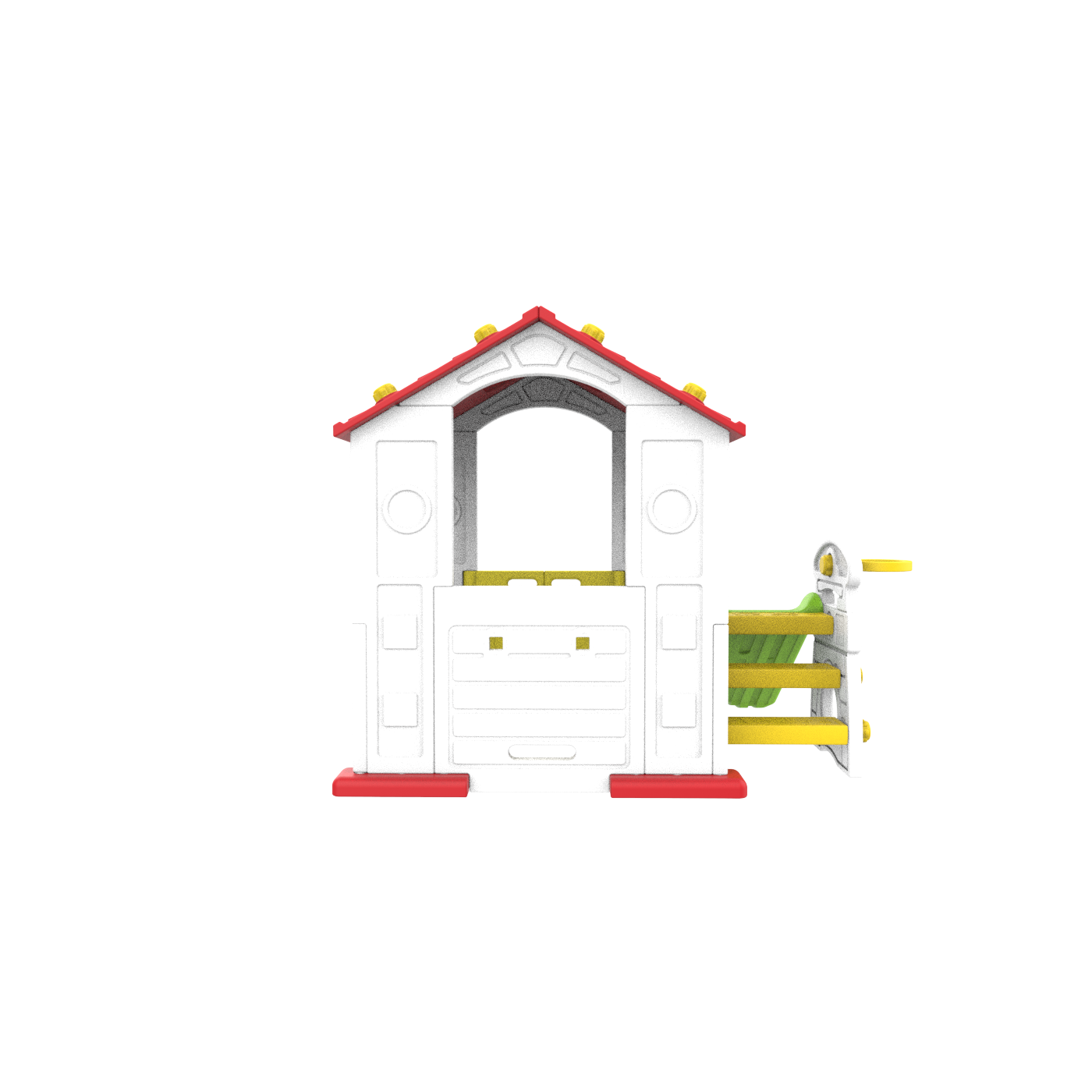 Dětský červený střešní basketbalový míč Garden House 3v1