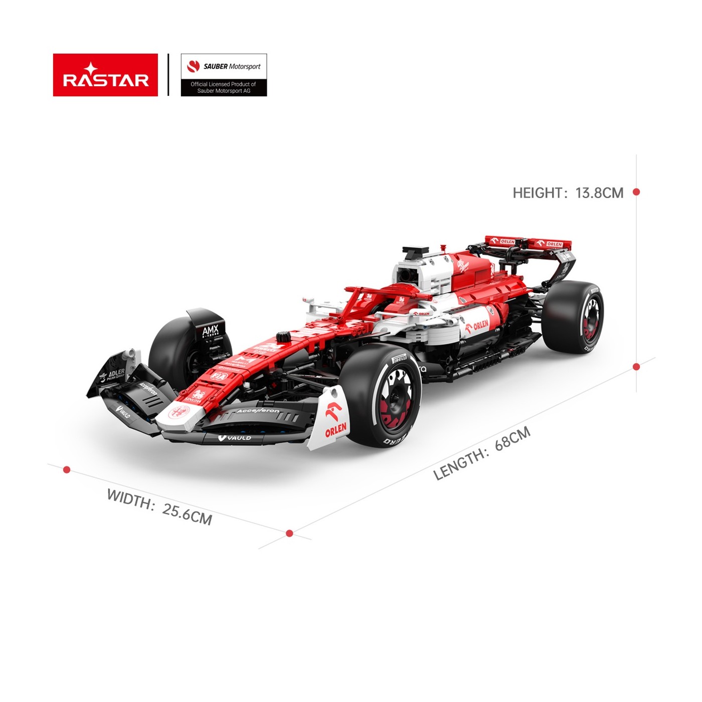 1:8 Alfa Romeo F1 C42 Blocks 2261 kusů. R/C RASTAR