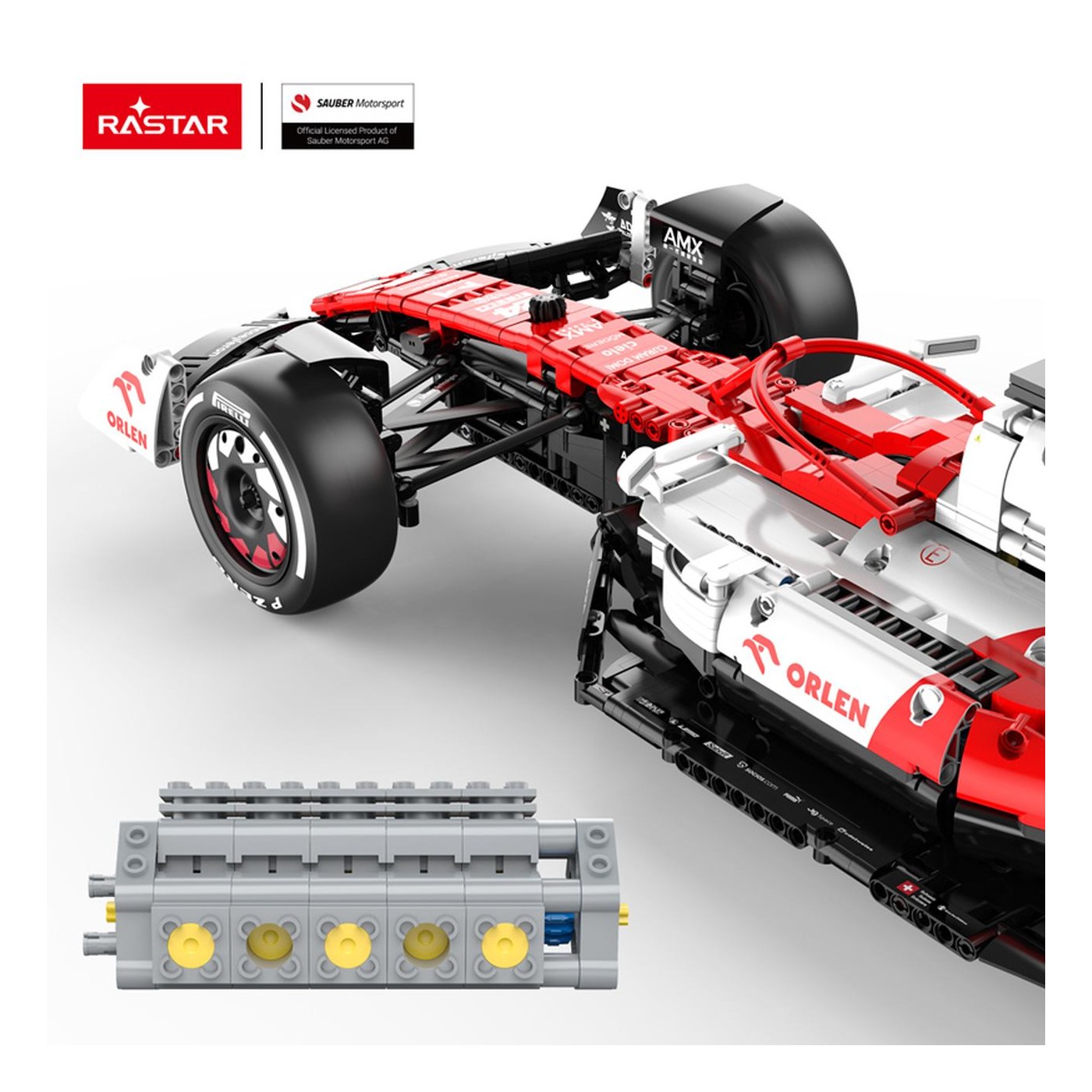 1:8 Alfa Romeo F1 C42 Blocks 2261 kusů. RASTAR