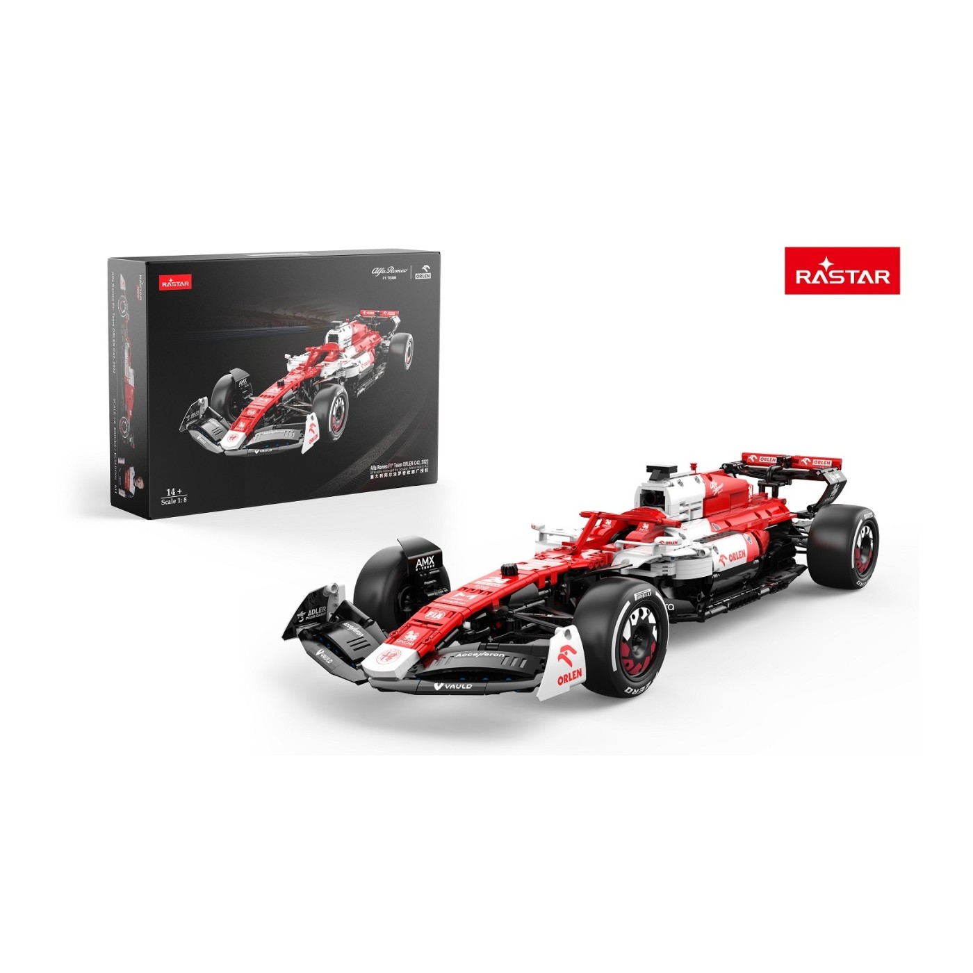 1:8 Alfa Romeo F1 C42 Blocks 2261 kusů. RASTAR