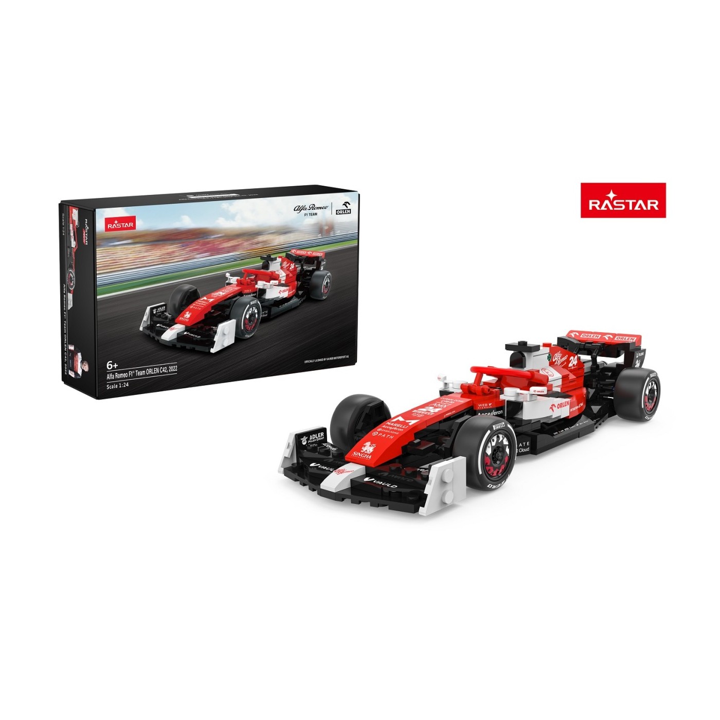 1: 24 Alfa Romeo F1 C42 340ks. Bloky RASTAR