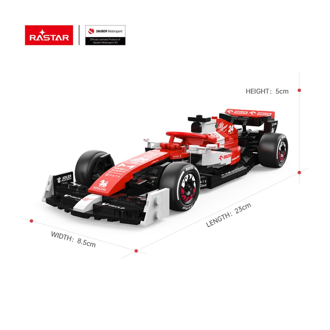 1: 24 Alfa Romeo F1 C42 340ks. Bloky RASTAR