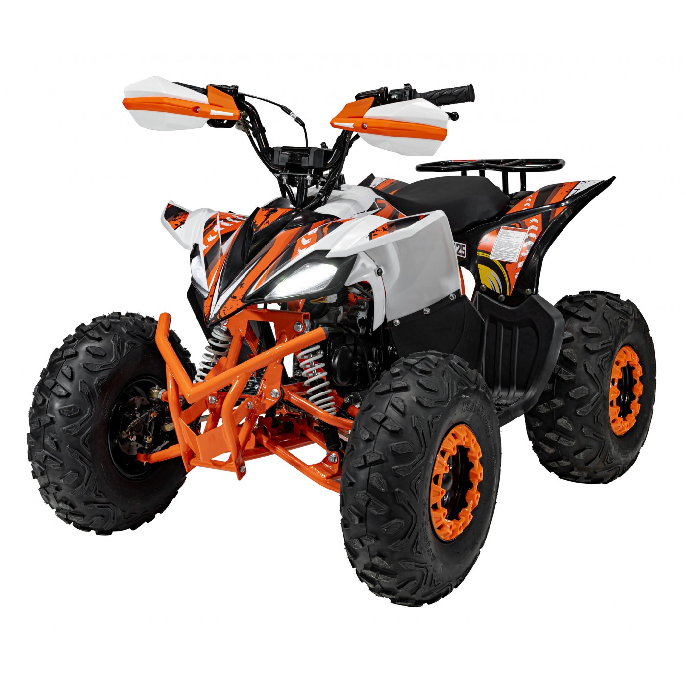 copy of Quad Highper na baterii žlutá 35 km/h + střídavý motor 1000 W + nafouknutá kola + nastavení sedadla