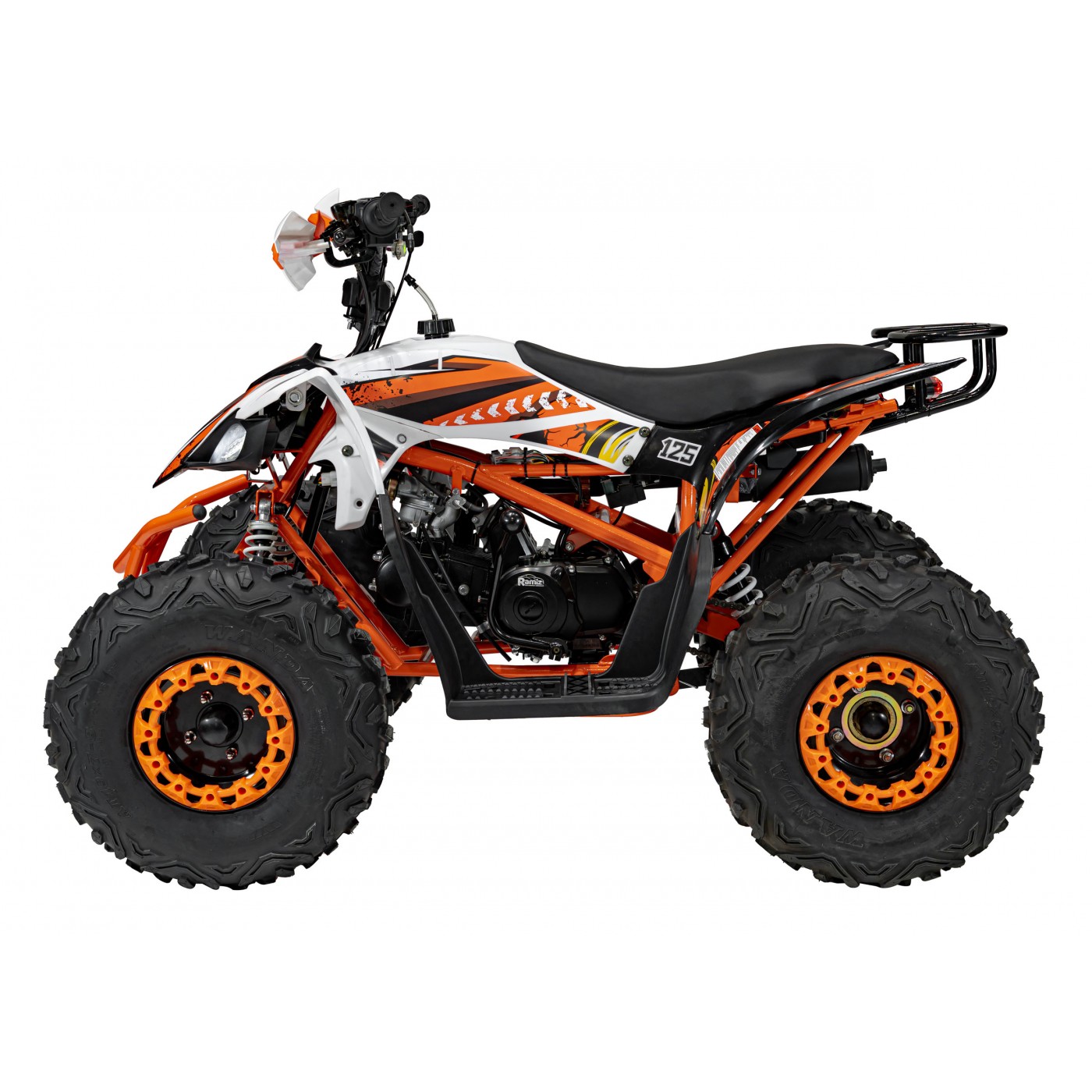 copy of Quad Highper na baterii žlutá 35 km/h + střídavý motor 1000 W + nafouknutá kola + nastavení sedadla