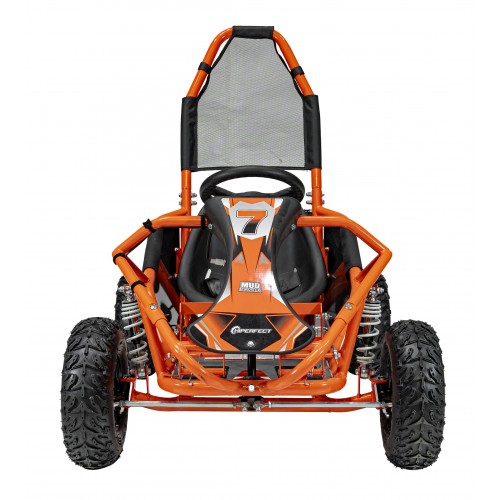 copy of Quad Highper na baterii žlutá 35 km/h + střídavý motor 1000 W + nafouknutá kola + nastavení sedadla