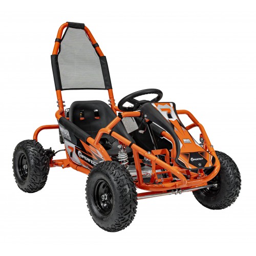 copy of Quad Highper na baterii žlutá 35 km/h + střídavý motor 1000 W + nafouknutá kola + nastavení sedadla