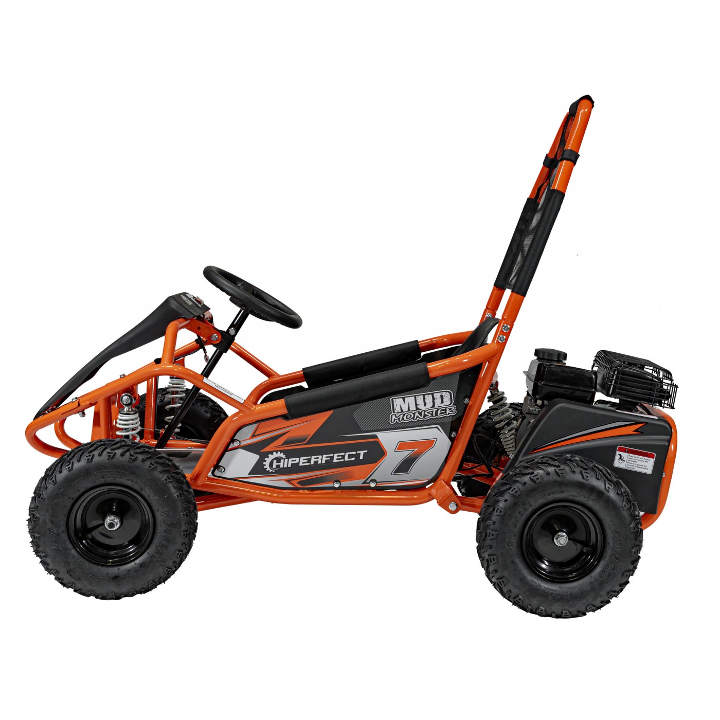 copy of Quad Highper na baterii žlutá 35 km/h + střídavý motor 1000 W + nafouknutá kola + nastavení sedadla
