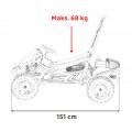 copy of Quad Highper na baterii žlutá 35 km/h + střídavý motor 1000 W + nafouknutá kola + nastavení sedadla