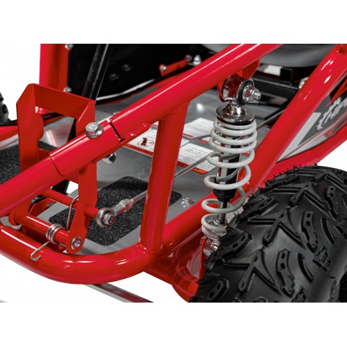 copy of Quad Highper na baterii žlutá 35 km/h + střídavý motor 1000 W + nafouknutá kola + nastavení sedadla