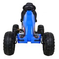 Duzy Gokart Strong s pedály pro děti modrá + Zátěž 100 kg + Kola EVA + Ruční brzda + Sportovní sedadlo