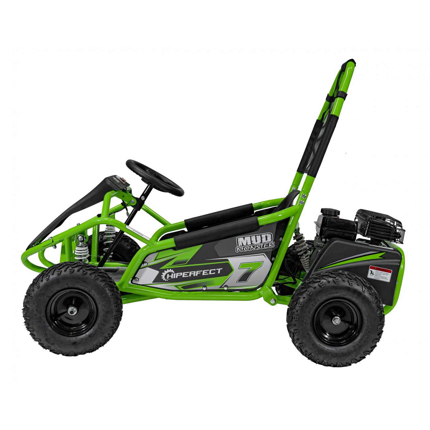 copy of Quad Highper na baterii žlutá 35 km/h + střídavý motor 1000 W + nafouknutá kola + nastavení sedadla