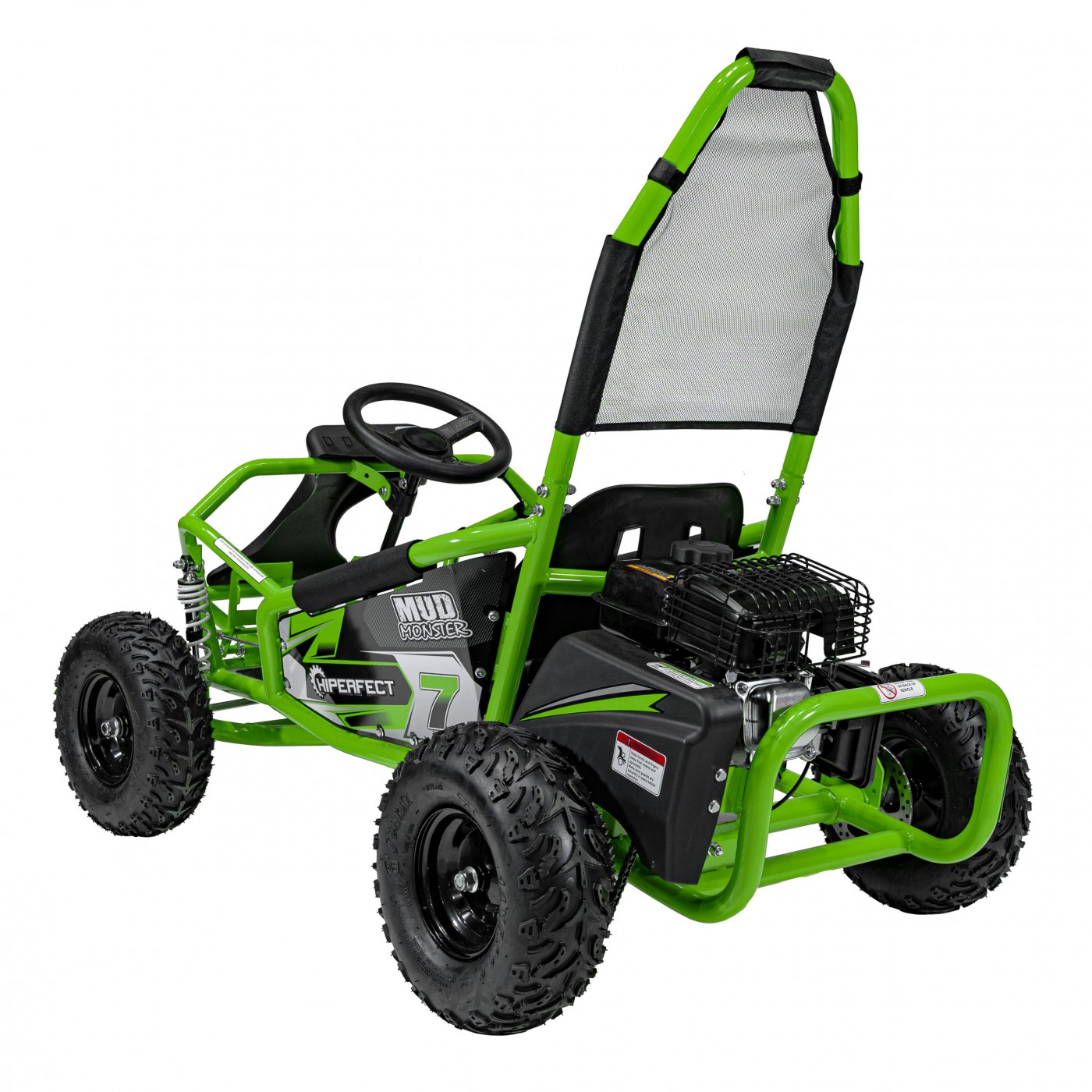 copy of Quad Highper na baterii žlutá 35 km/h + střídavý motor 1000 W + nafouknutá kola + nastavení sedadla
