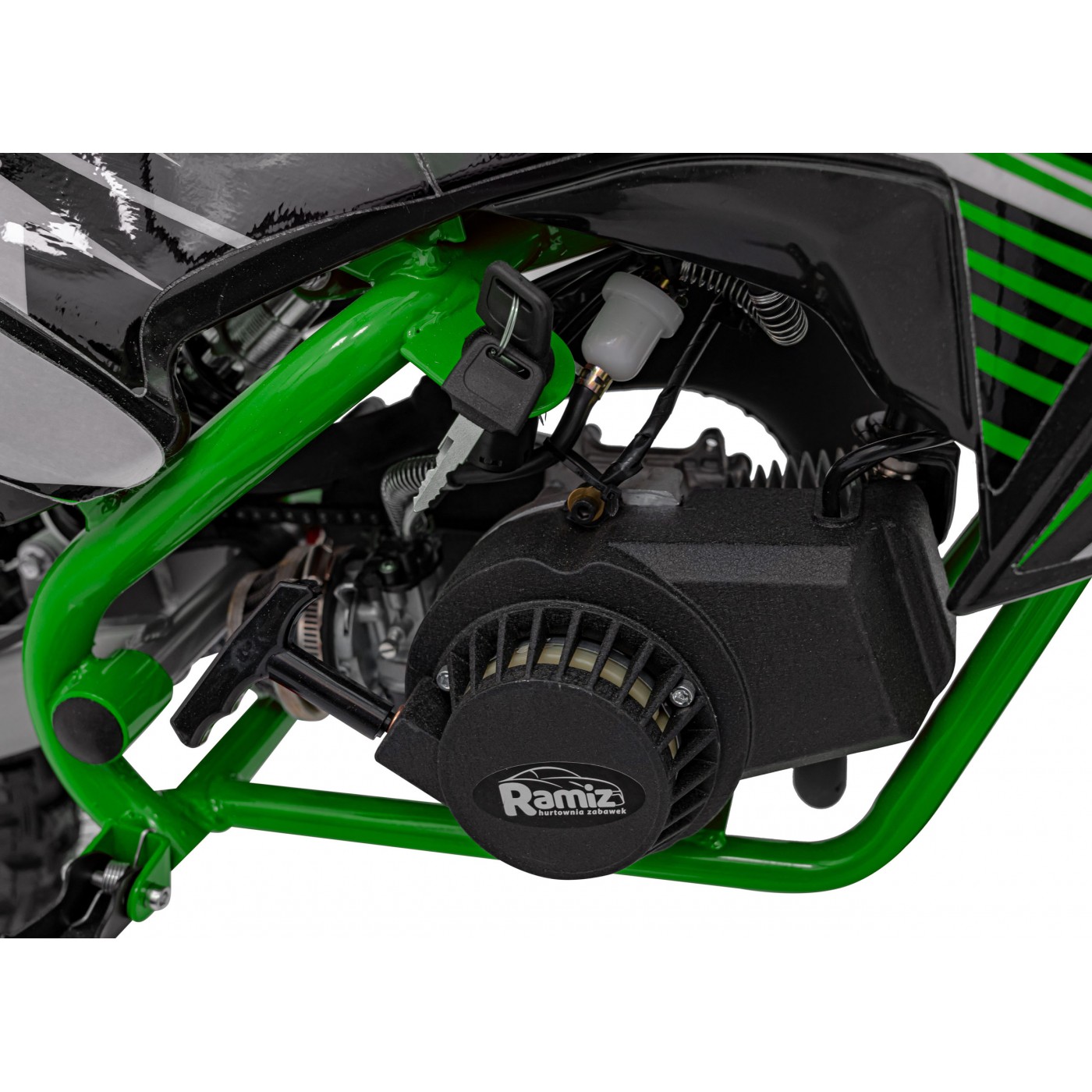 copy of Quad Highper na baterii žlutá 35 km/h + střídavý motor 1000 W + nafouknutá kola + nastavení sedadla