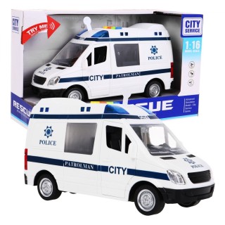 Velké policejní auto 1 16 Světla zvuky