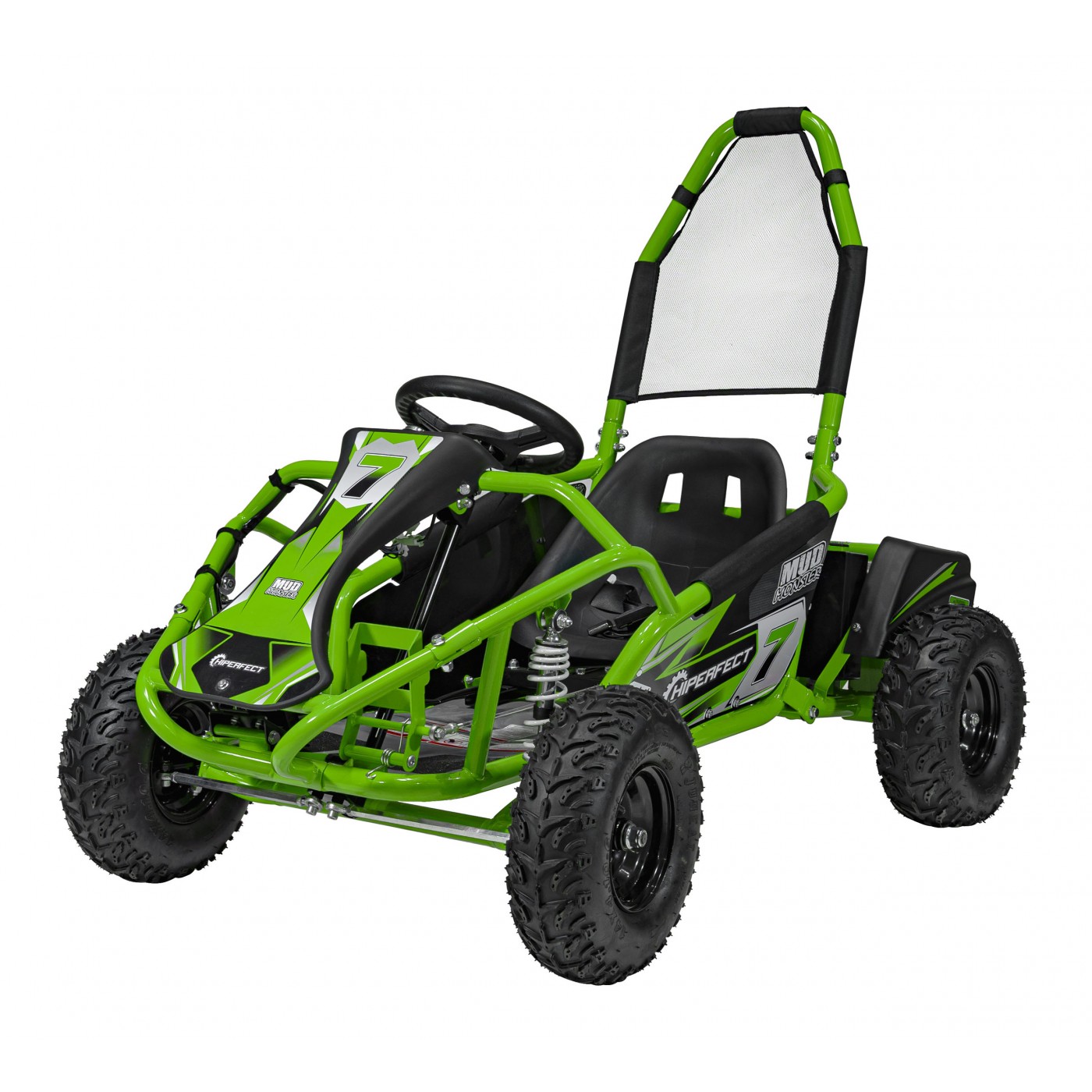 copy of Quad Highper na baterii žlutá 35 km/h + střídavý motor 1000 W + nafouknutá kola + nastavení sedadla