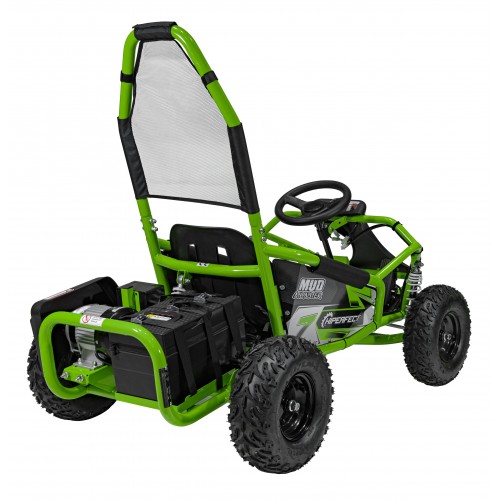 copy of Quad Highper na baterii žlutá 35 km/h + střídavý motor 1000 W + nafouknutá kola + nastavení sedadla