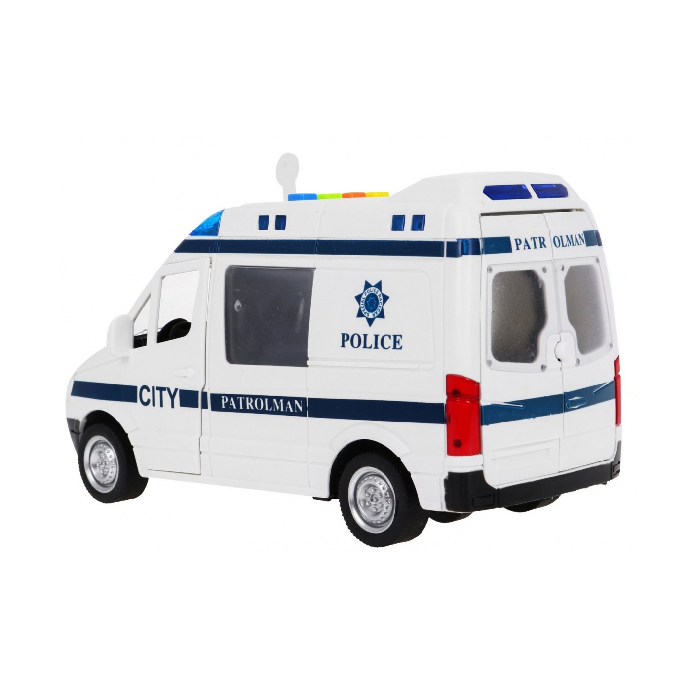 Velké policejní auto 1 16 Světla zvuky