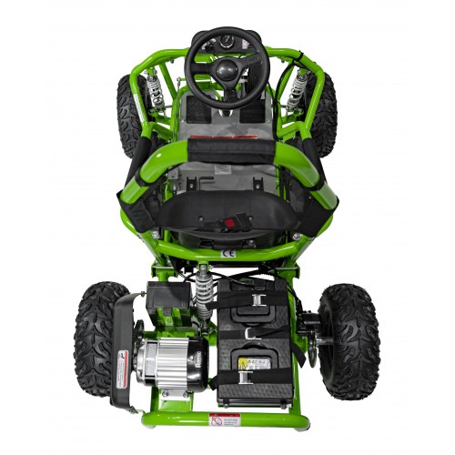 copy of Quad Highper na baterii žlutá 35 km/h + střídavý motor 1000 W + nafouknutá kola + nastavení sedadla