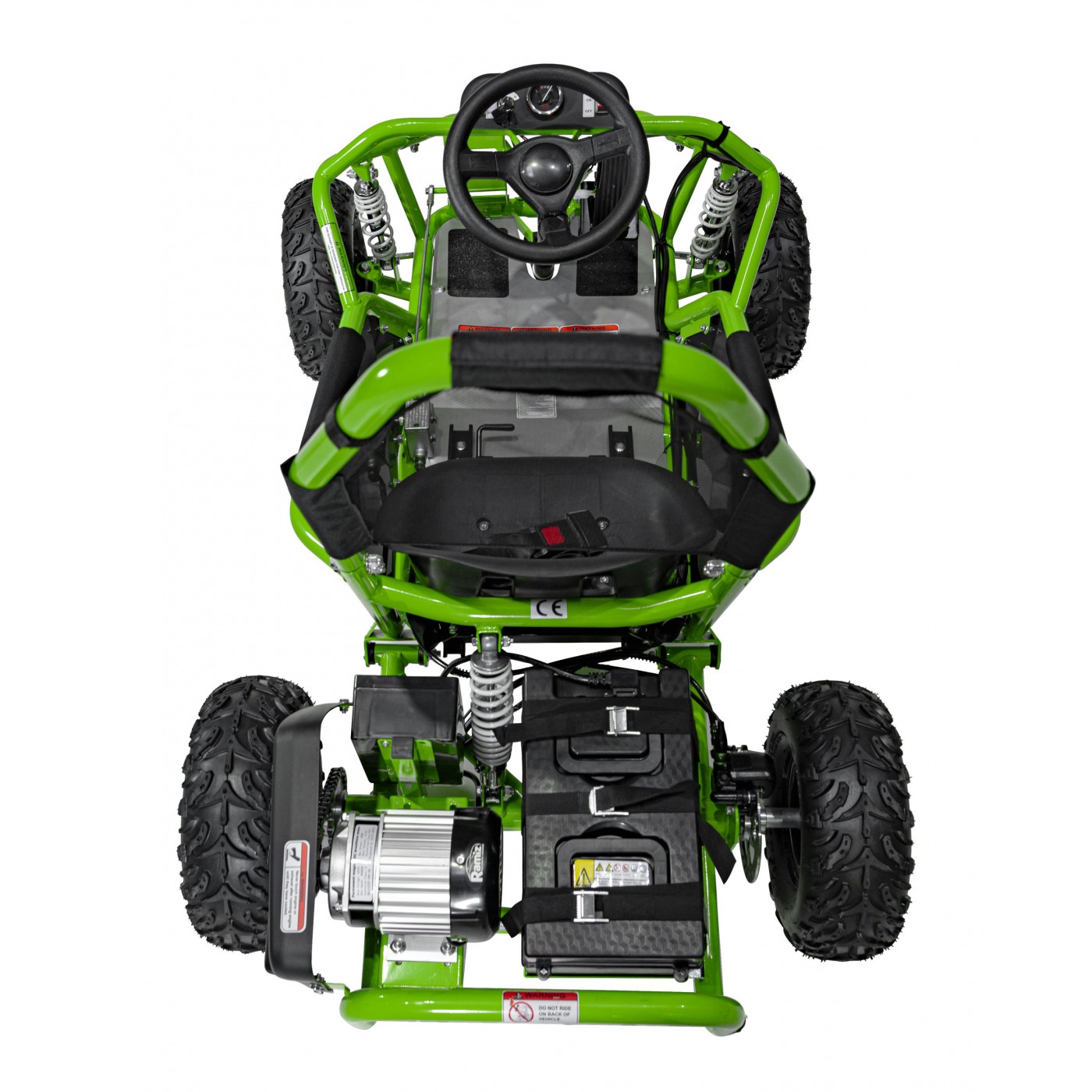 copy of Quad Highper na baterii žlutá 35 km/h + střídavý motor 1000 W + nafouknutá kola + nastavení sedadla