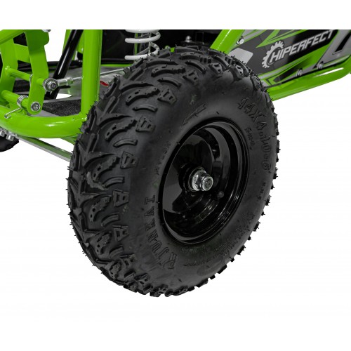 copy of Quad Highper na baterii žlutá 35 km/h + střídavý motor 1000 W + nafouknutá kola + nastavení sedadla