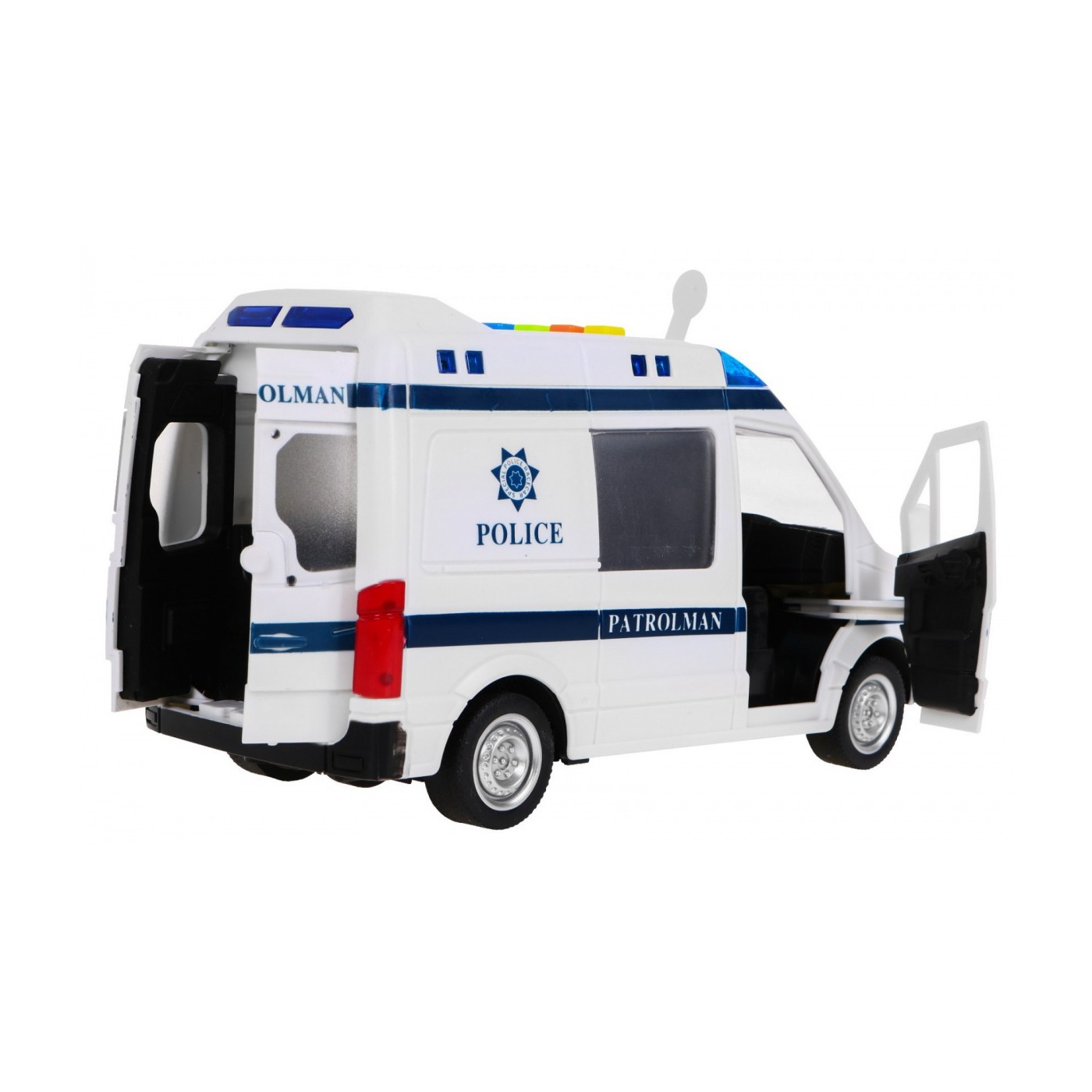 Velké policejní auto 1 16 Světla zvuky