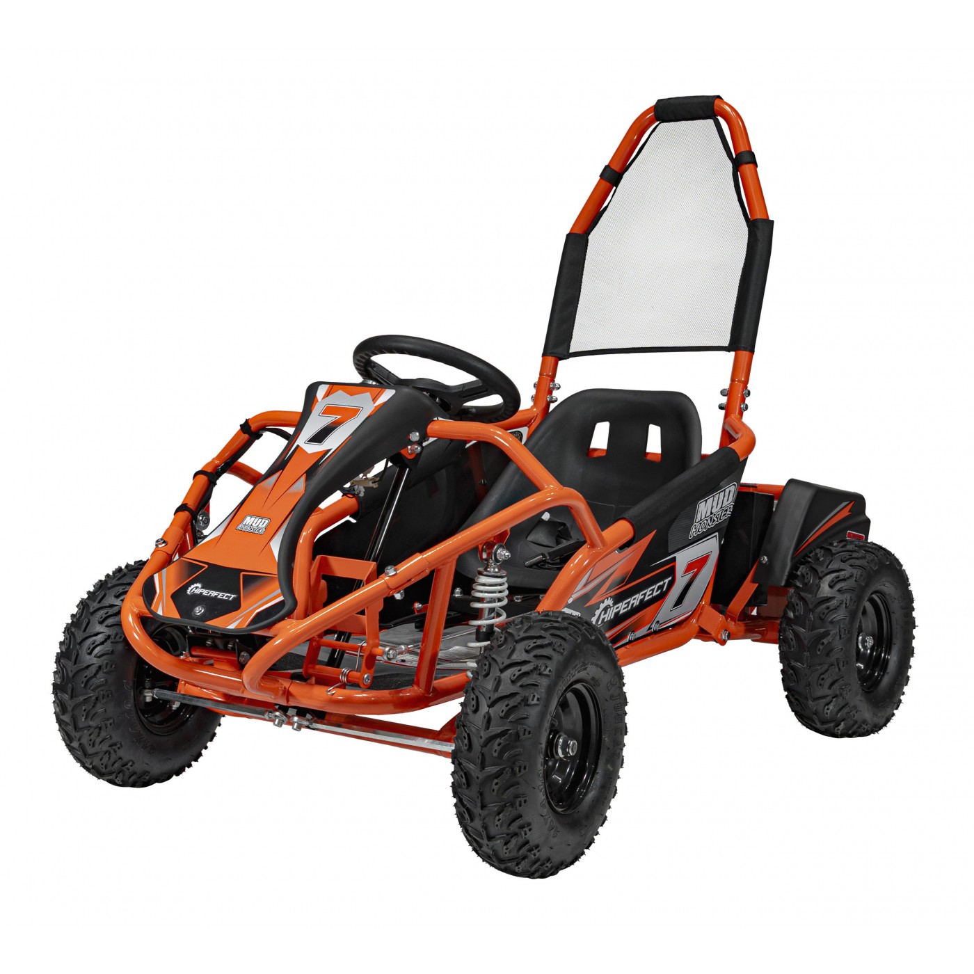 copy of Quad Highper na baterii žlutá 35 km/h + střídavý motor 1000 W + nafouknutá kola + nastavení sedadla