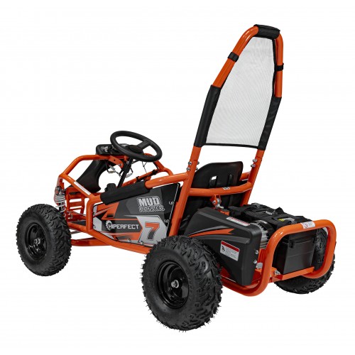 copy of Quad Highper na baterii žlutá 35 km/h + střídavý motor 1000 W + nafouknutá kola + nastavení sedadla