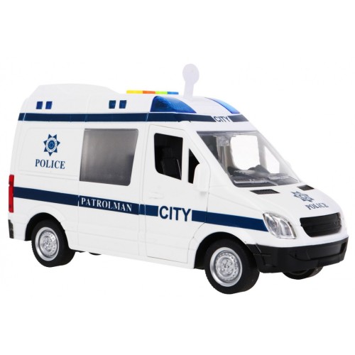 Velké policejní auto 1 16 Světla zvuky