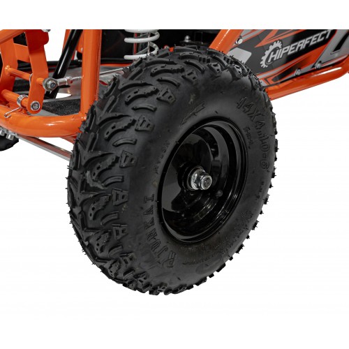 copy of Quad Highper na baterii žlutá 35 km/h + střídavý motor 1000 W + nafouknutá kola + nastavení sedadla
