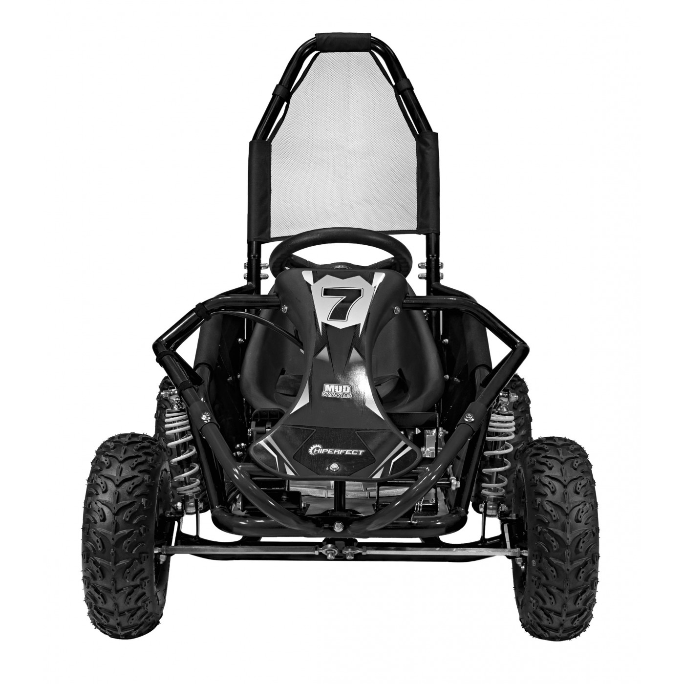 copy of Quad Highper na baterii žlutá 35 km/h + střídavý motor 1000 W + nafouknutá kola + nastavení sedadla