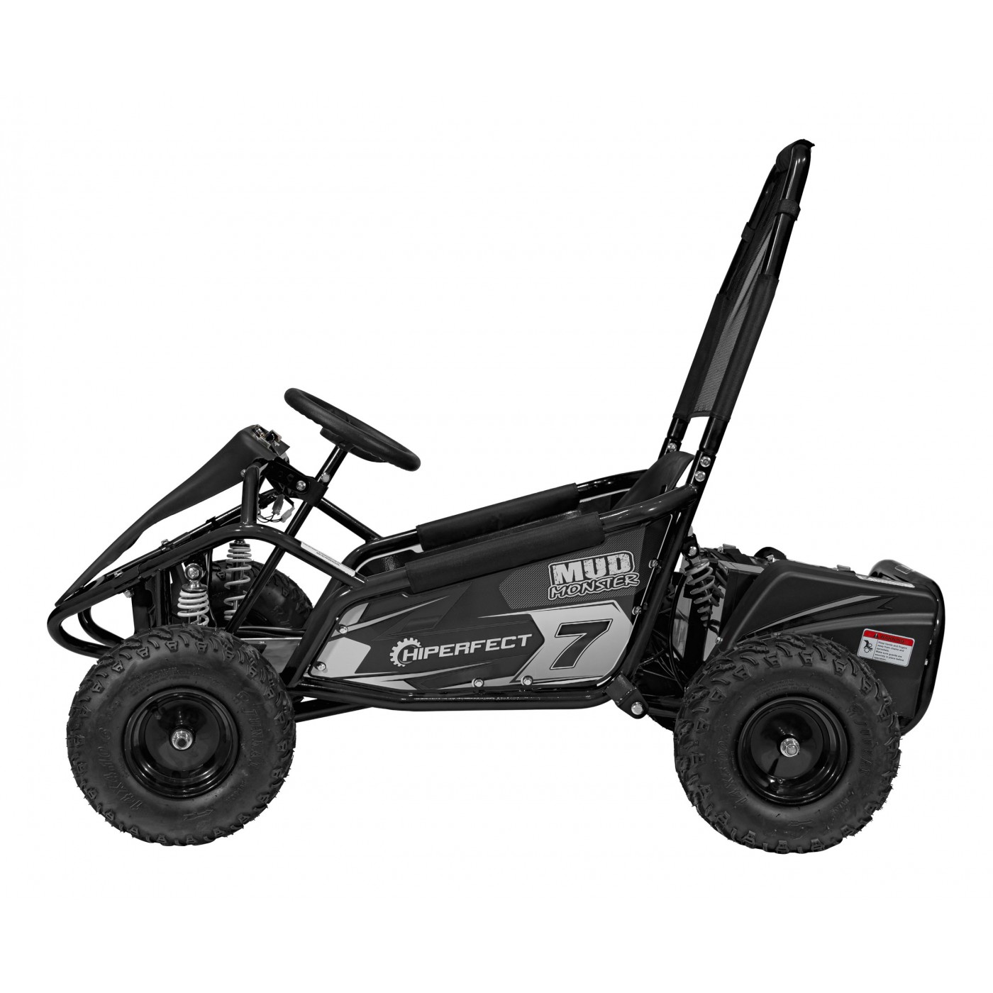 copy of Quad Highper na baterii žlutá 35 km/h + střídavý motor 1000 W + nafouknutá kola + nastavení sedadla