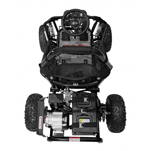 copy of Quad Highper na baterii žlutá 35 km/h + střídavý motor 1000 W + nafouknutá kola + nastavení sedadla