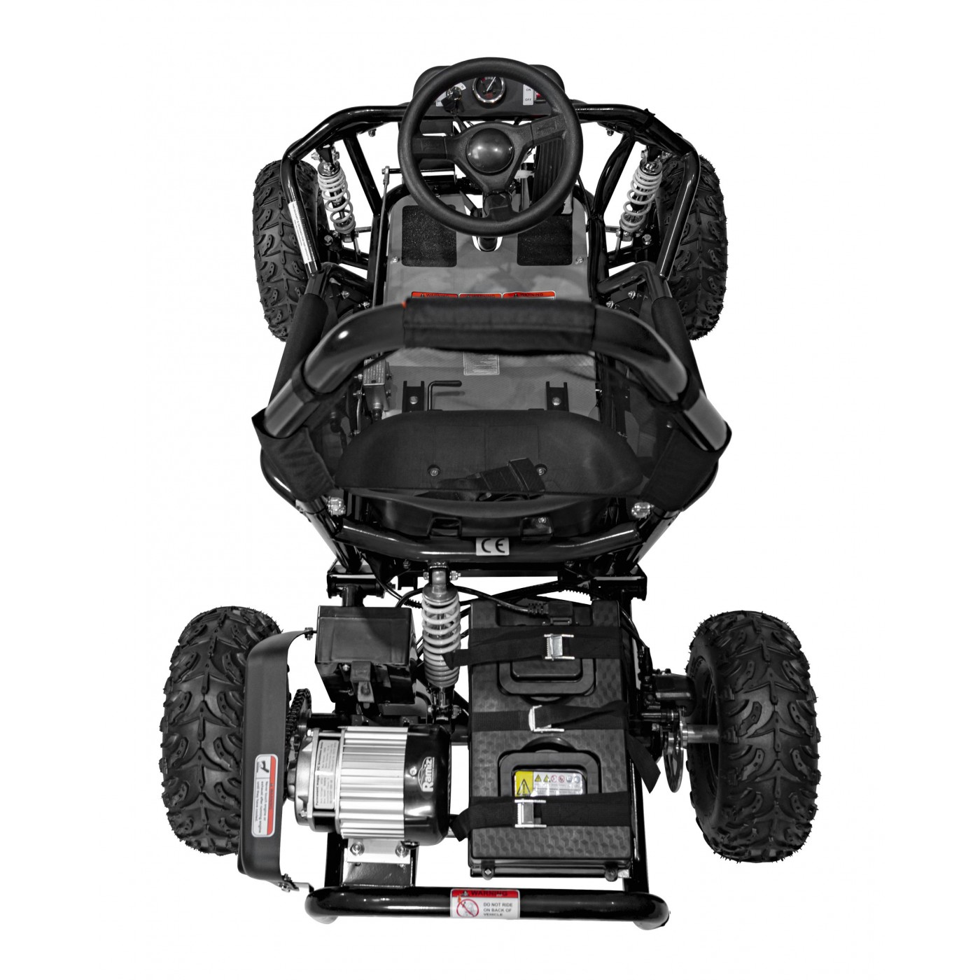 copy of Quad Highper na baterii žlutá 35 km/h + střídavý motor 1000 W + nafouknutá kola + nastavení sedadla