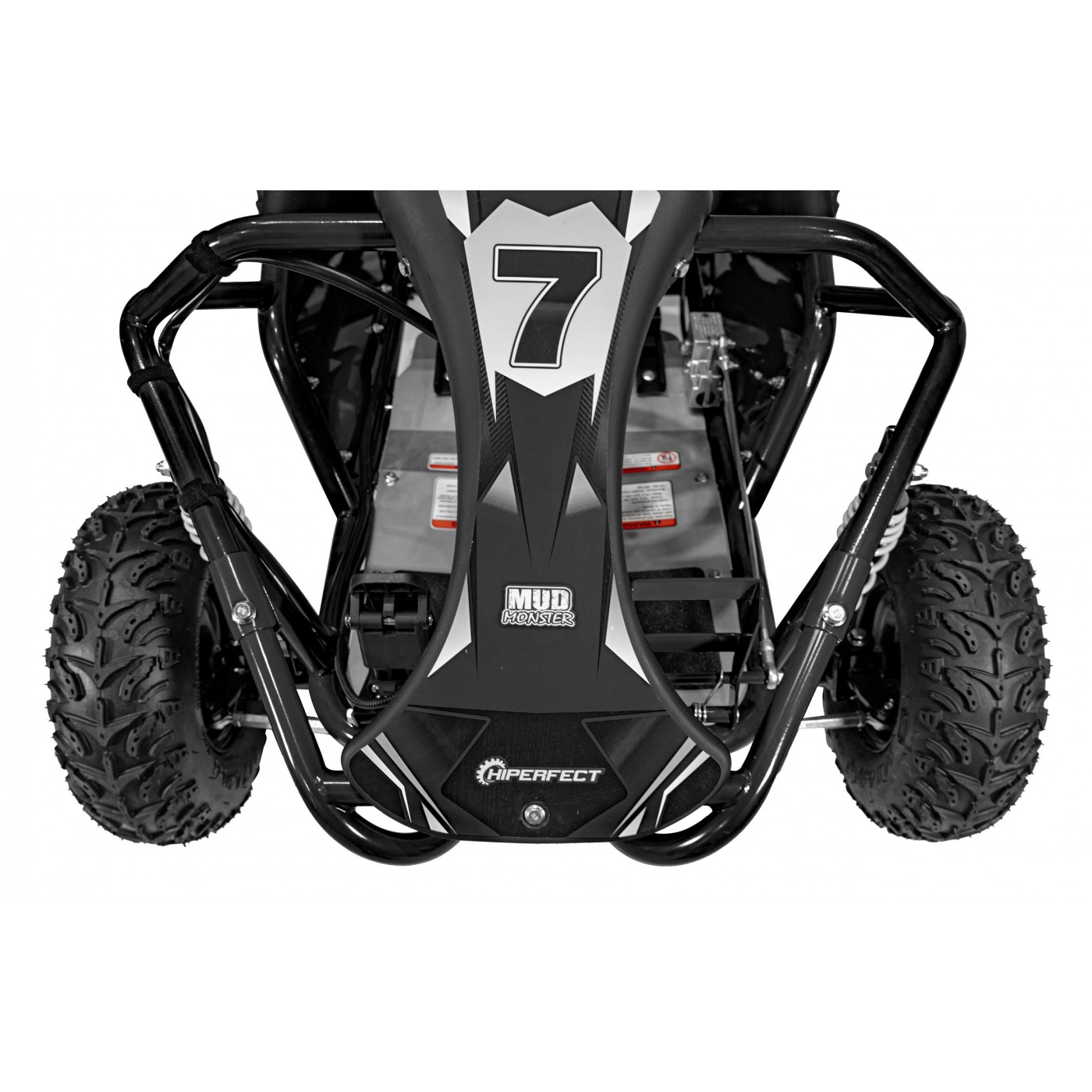 copy of Quad Highper na baterii žlutá 35 km/h + střídavý motor 1000 W + nafouknutá kola + nastavení sedadla