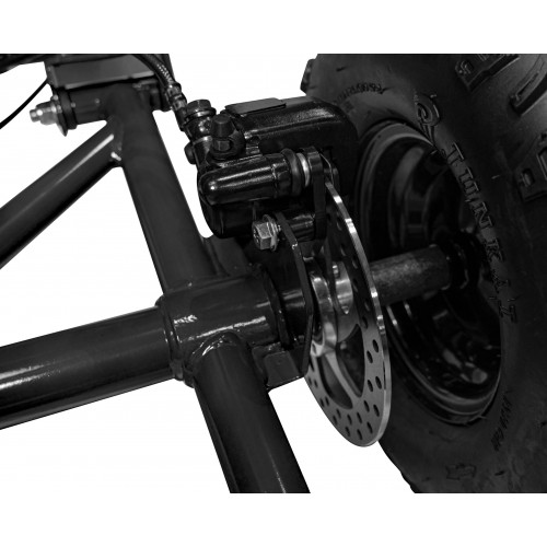 copy of Quad Highper na baterii žlutá 35 km/h + střídavý motor 1000 W + nafouknutá kola + nastavení sedadla