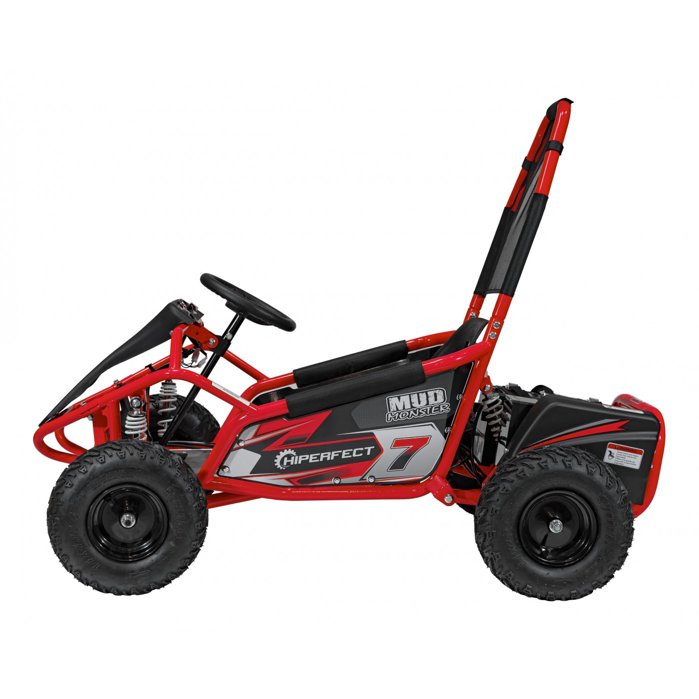 copy of Quad Highper na baterii žlutá 35 km/h + střídavý motor 1000 W + nafouknutá kola + nastavení sedadla