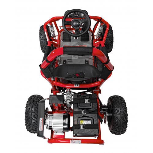 copy of Quad Highper na baterii žlutá 35 km/h + střídavý motor 1000 W + nafouknutá kola + nastavení sedadla