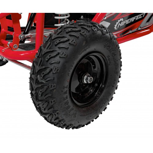 copy of Quad Highper na baterii žlutá 35 km/h + střídavý motor 1000 W + nafouknutá kola + nastavení sedadla