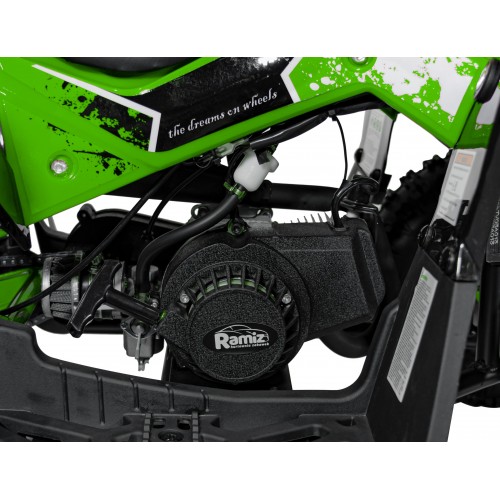 copy of Quad Highper na baterii žlutá 35 km/h + střídavý motor 1000 W + nafouknutá kola + nastavení sedadla