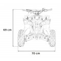 copy of Quad Highper na baterii žlutá 35 km/h + střídavý motor 1000 W + nafouknutá kola + nastavení sedadla