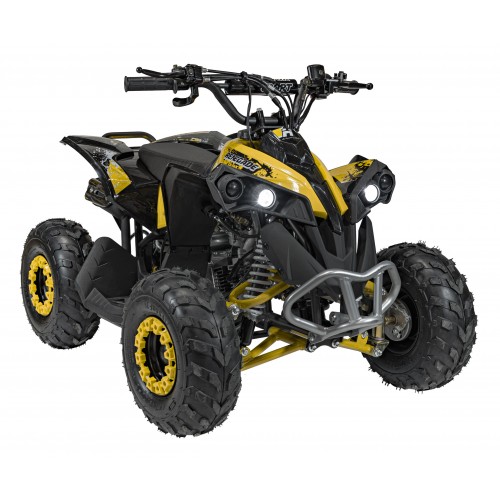 copy of Quad na baterii žlutá 35 km/h + střídavý motor 1000 W + nafouknutá kola + nastavení sedadla