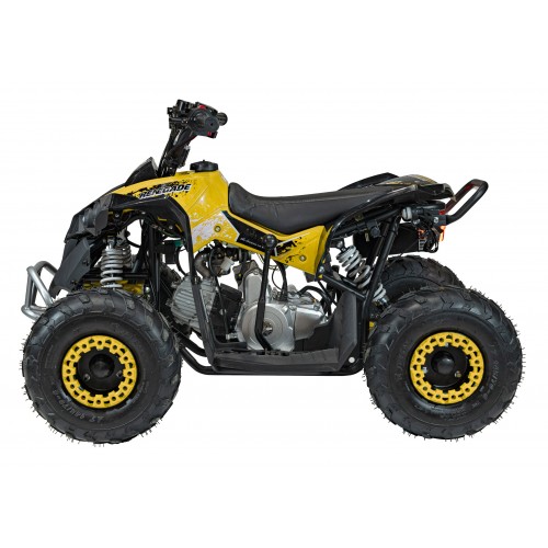 copy of Quad na baterii žlutá 35 km/h + střídavý motor 1000 W + nafouknutá kola + nastavení sedadla