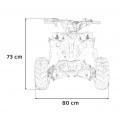 copy of Quad na baterii žlutá 35 km/h + střídavý motor 1000 W + nafouknutá kola + nastavení sedadla