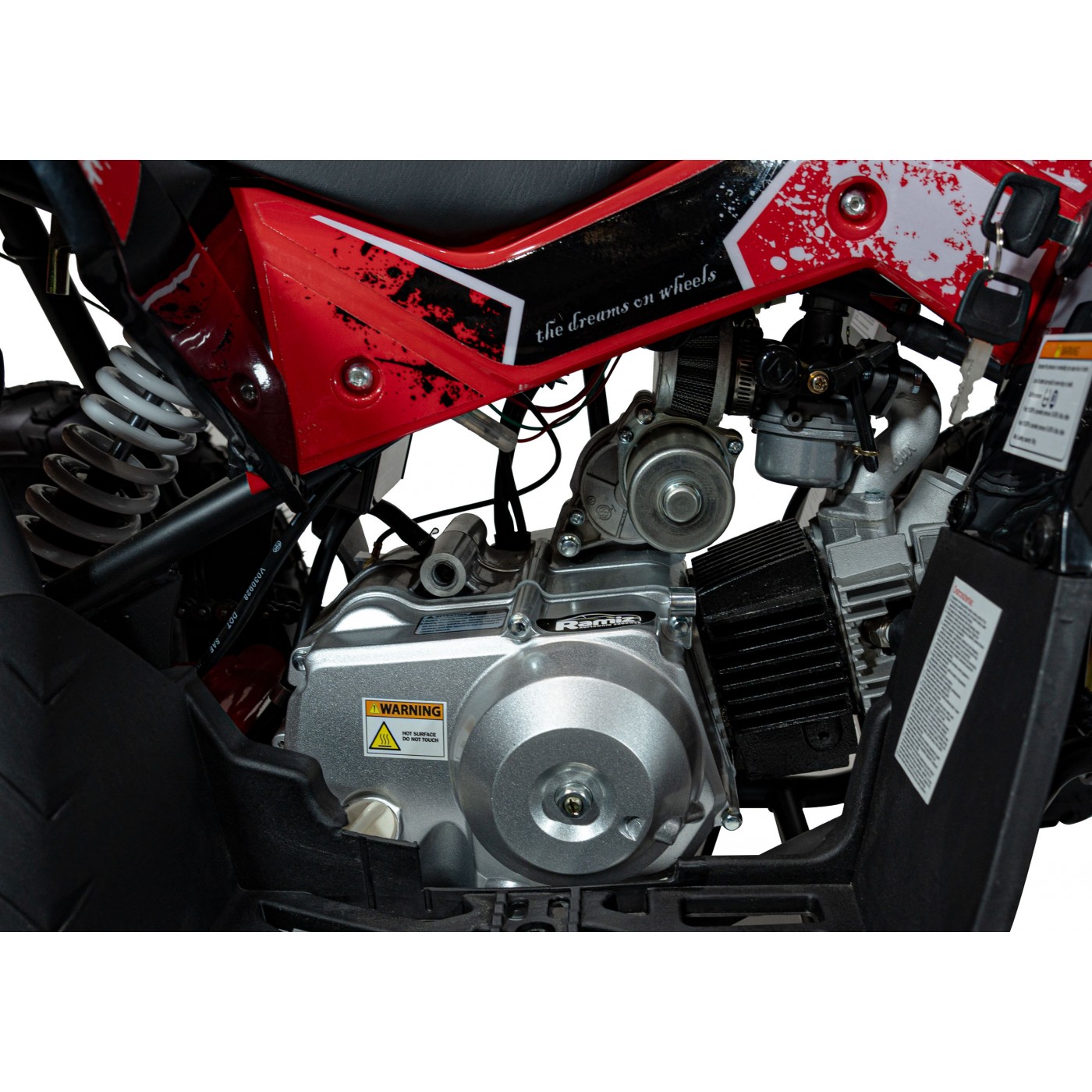 copy of Quad na baterii žlutá 35 km/h + střídavý motor 1000 W + nafouknutá kola + nastavení sedadla