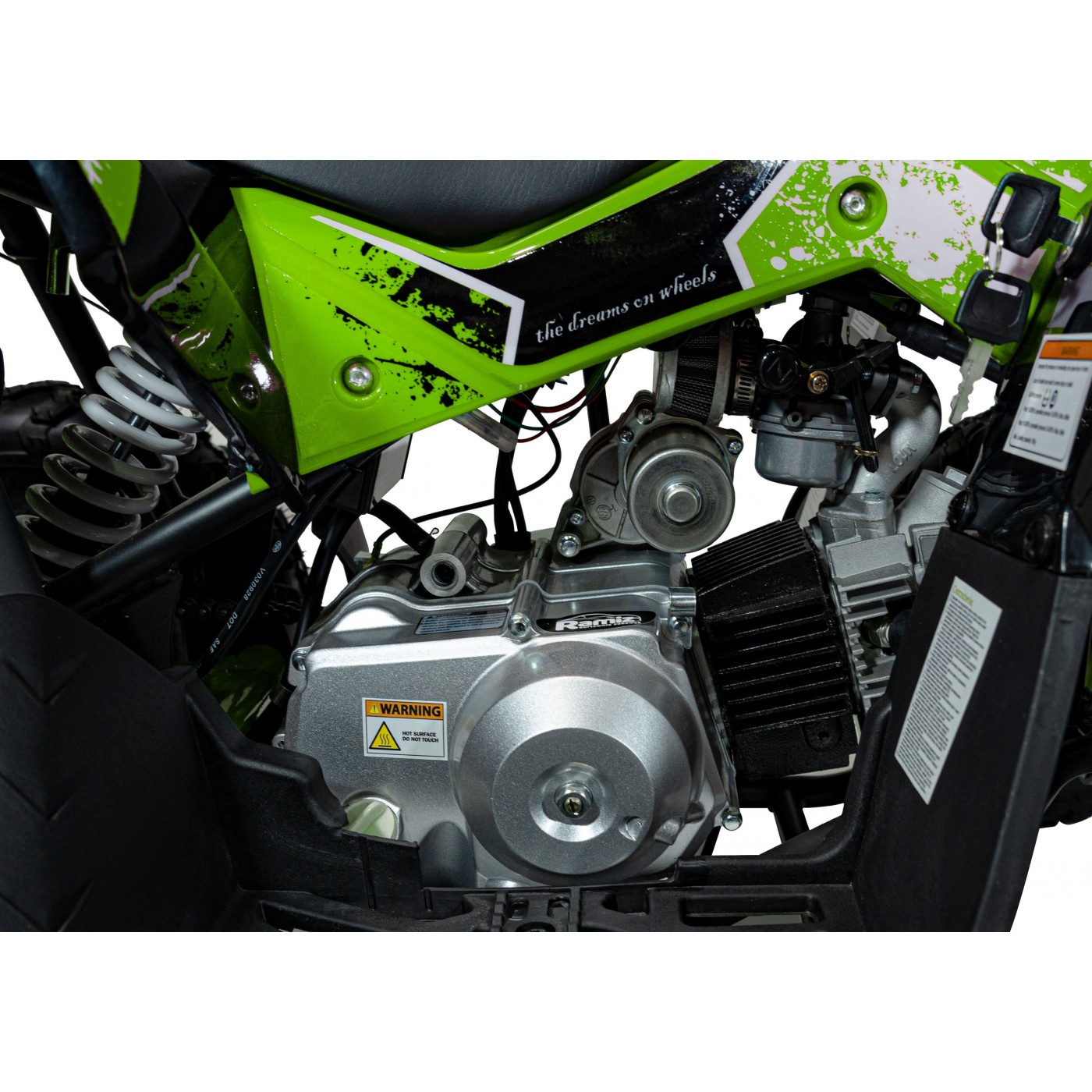 copy of Quad na baterii žlutá 35 km/h + střídavý motor 1000 W + nafouknutá kola + nastavení sedadla