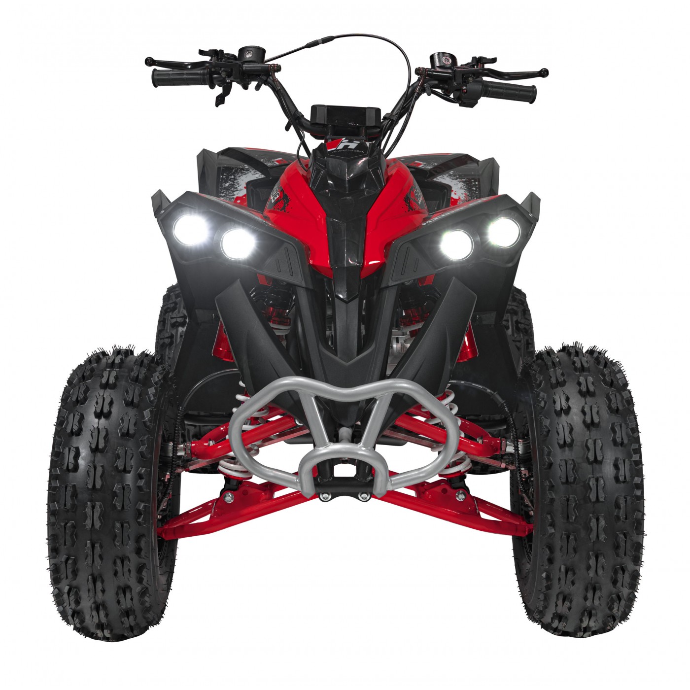 copy of Quad Highper na baterii žlutá 35 km/h + střídavý motor 1000 W + nafouknutá kola + nastavení sedadla